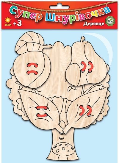 Іграшка для розвитку Супер шнурівочка. Деревце 91414 фото